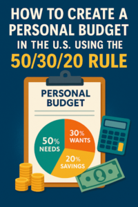 How to Create a Personal Budget in the U.S. Using the 50/30/20 Rule