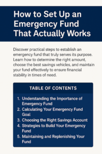 How to Set Up an Emergency Fund That Actually Works